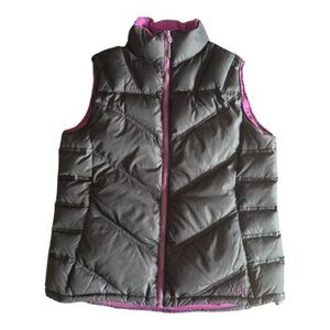 Cabela's Black & Purple Goose Down Vest
